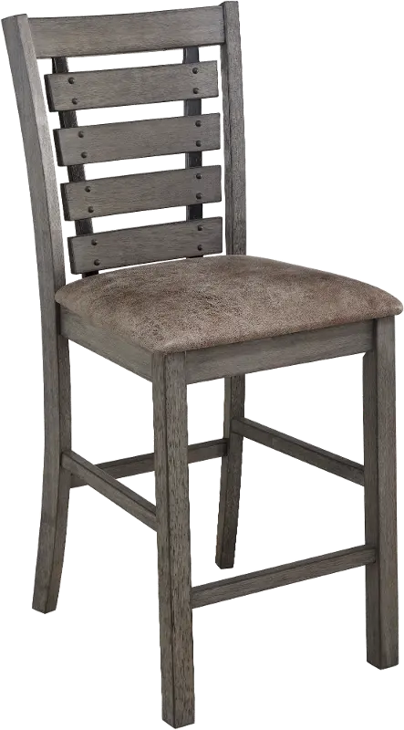 Fiji Gray Counter Height Stool， Set of 2