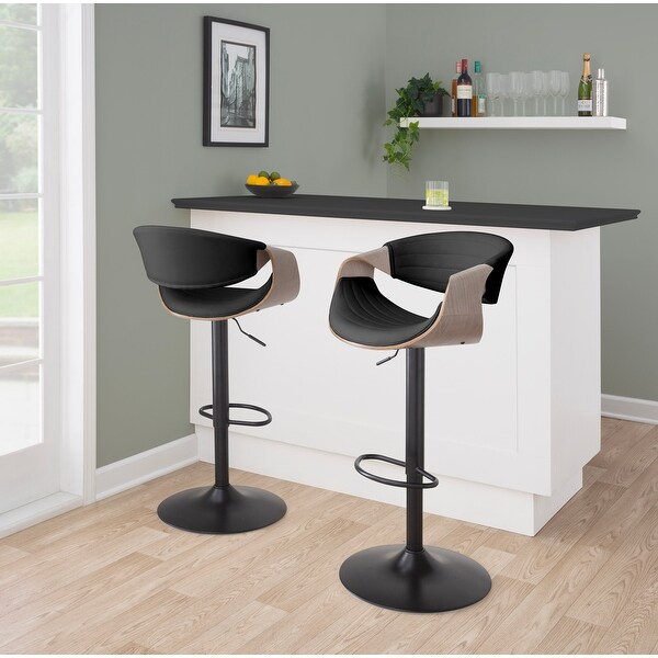 Carson Carrington Kanteborg Adjustable Bar Stool (Set of 2)