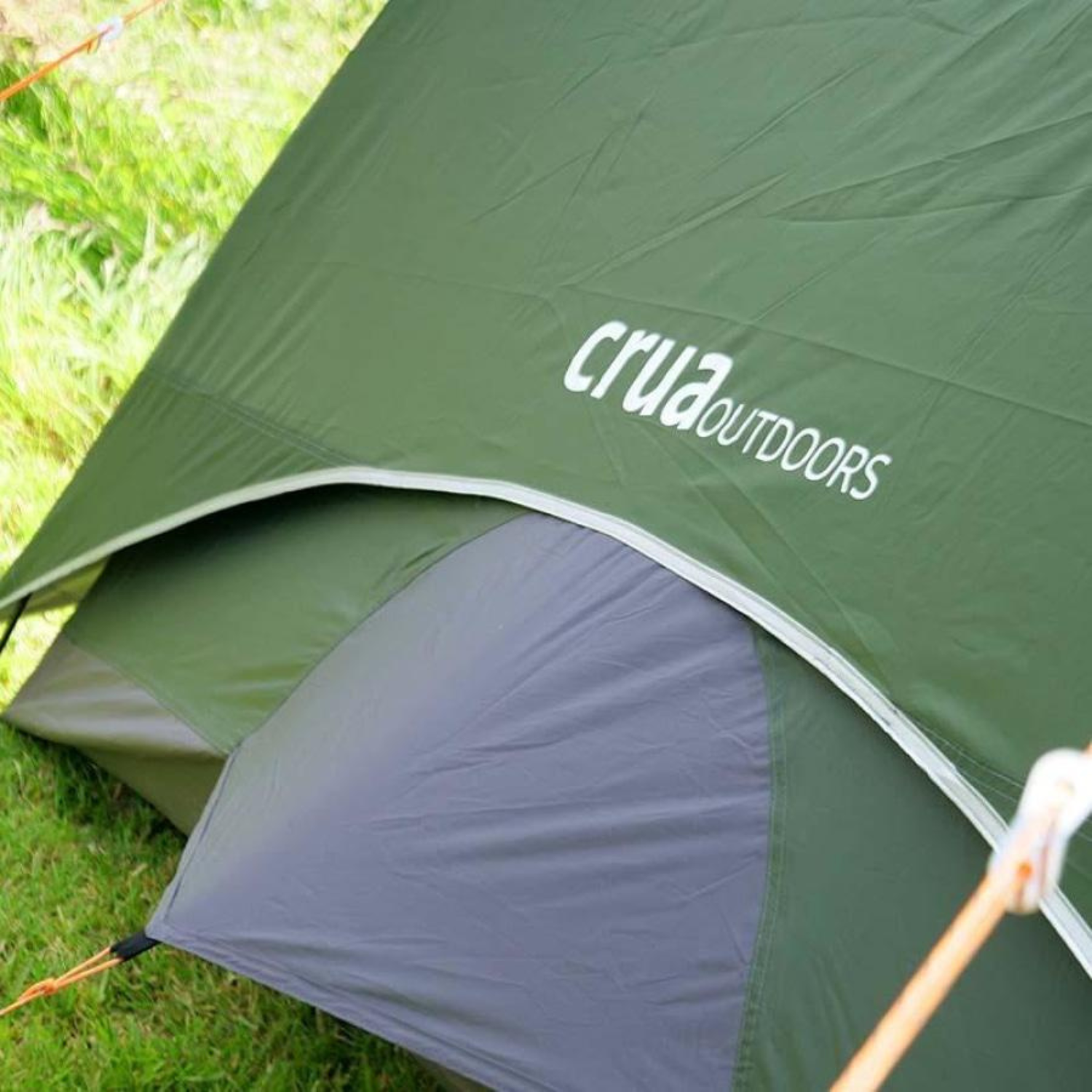 Crua Outdoors Reflective Flysheet for Duo Maxx 3-Person Tent， Portable， Double-Sided， Silver-Green