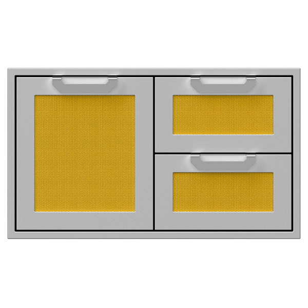 Hestan 36 Double Drawer & Storage Door Combination With Color Options