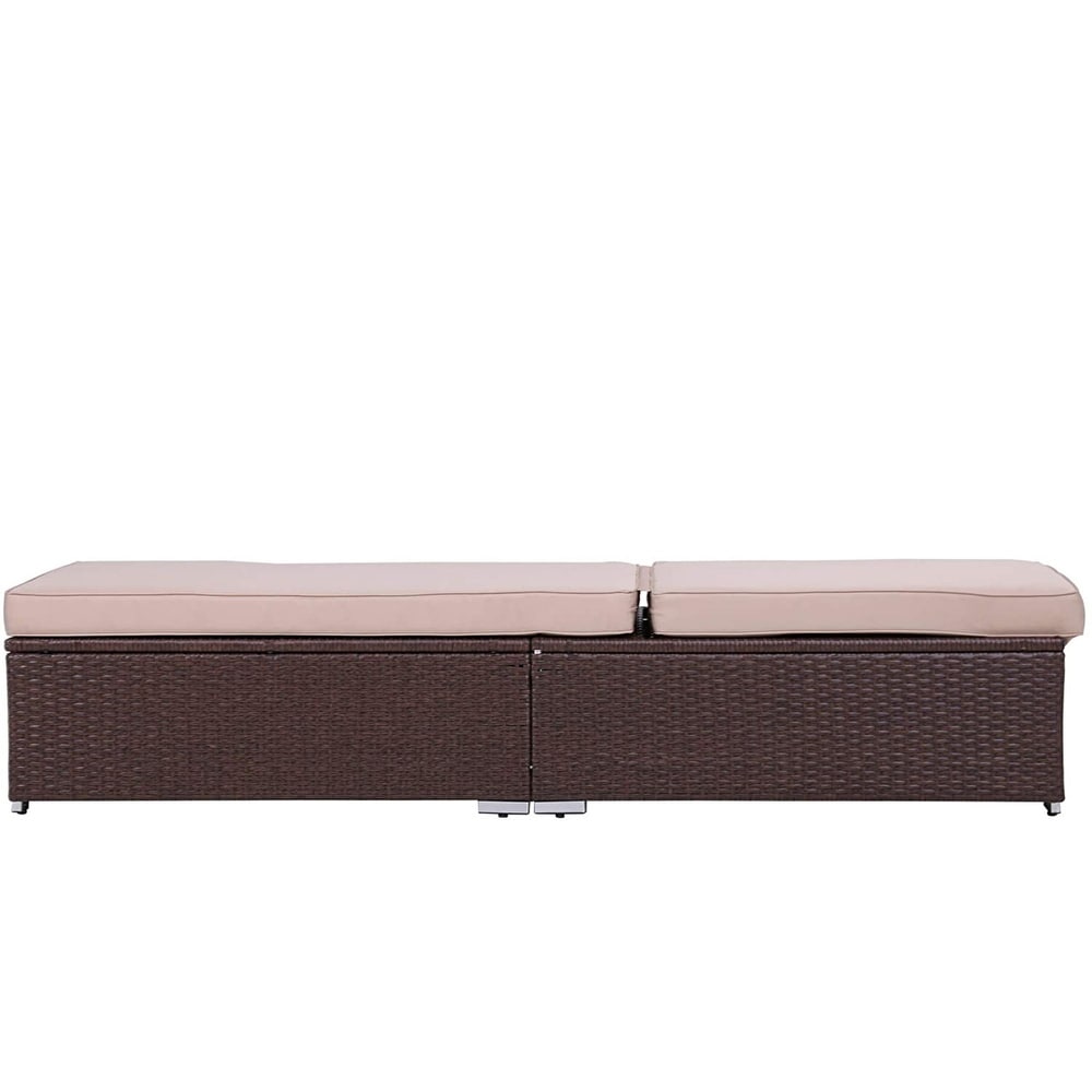 Royalcraft PE Rattan Wicker Outdoor Chaise Lounges