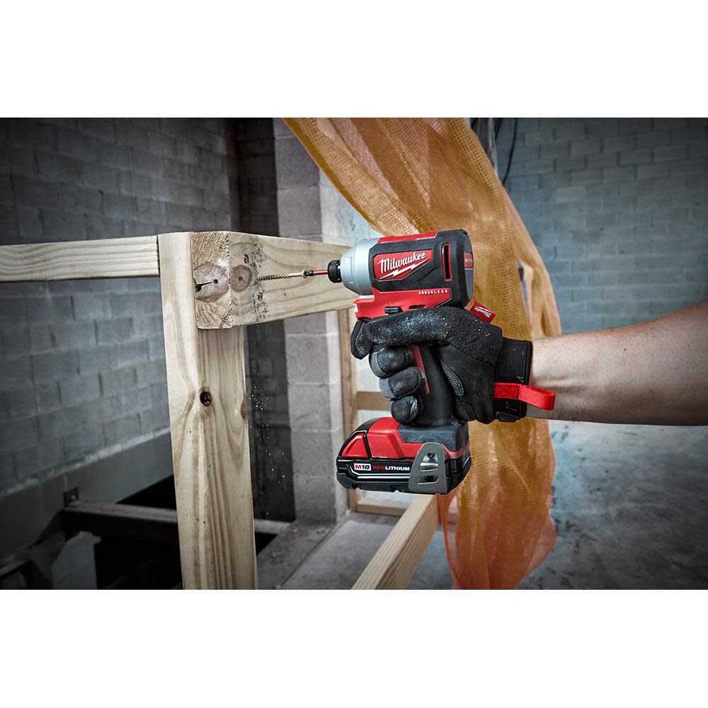 Milwaukee M18 Compact Brushless 1/4 in. Hex Impact Driver Kit 2850-22CT from Milwaukee