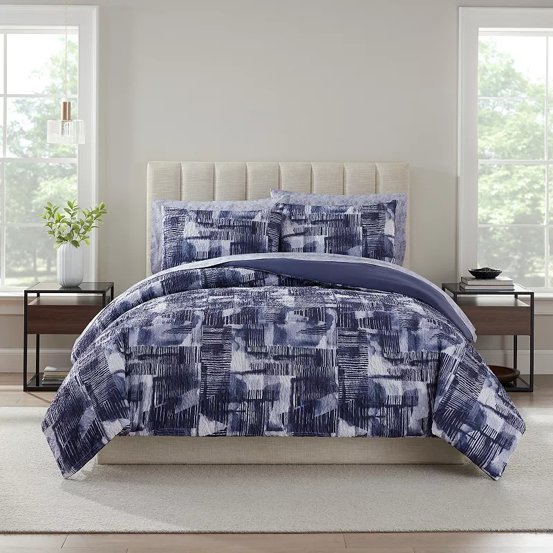 Nine West Nora Geo Printed Texture Bedding Set