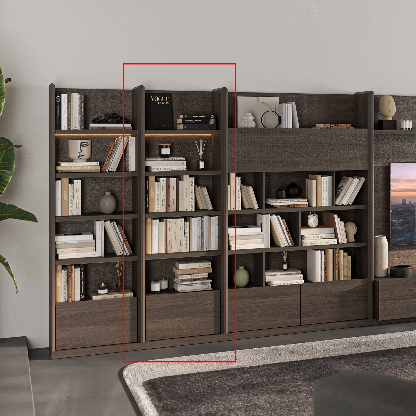 Luis Wall Unit Shelf Module Luis-60