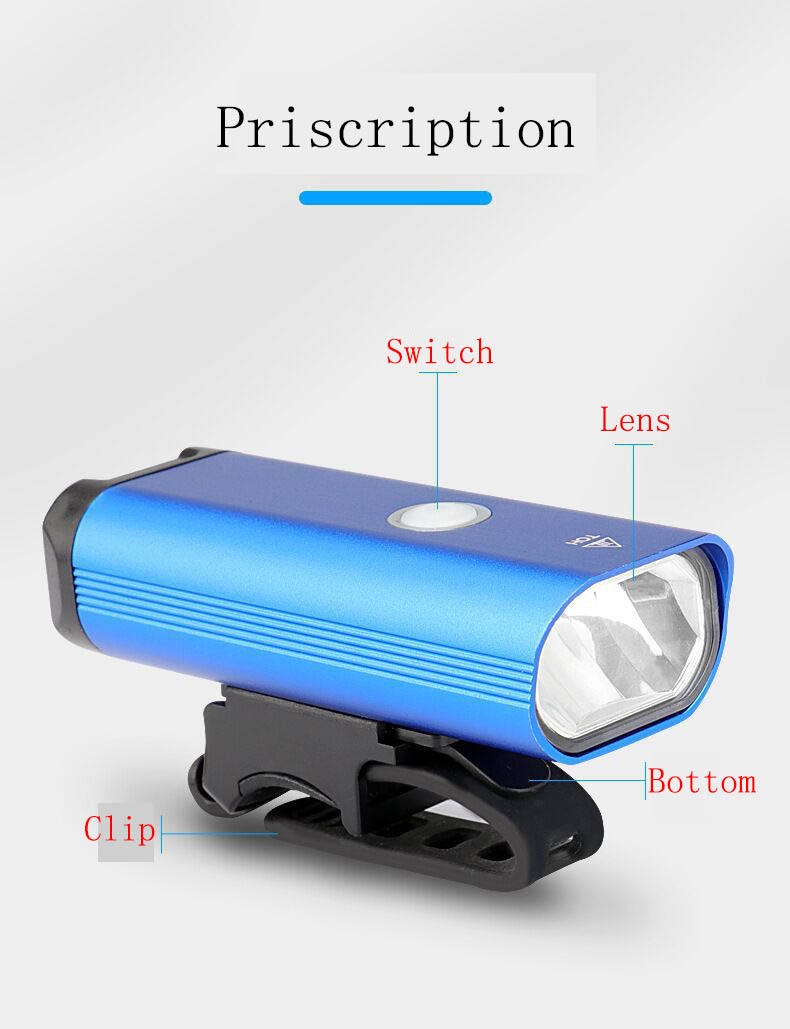 Cycling front rear lamp Helmet light waterproof usb rechargeable led bike light