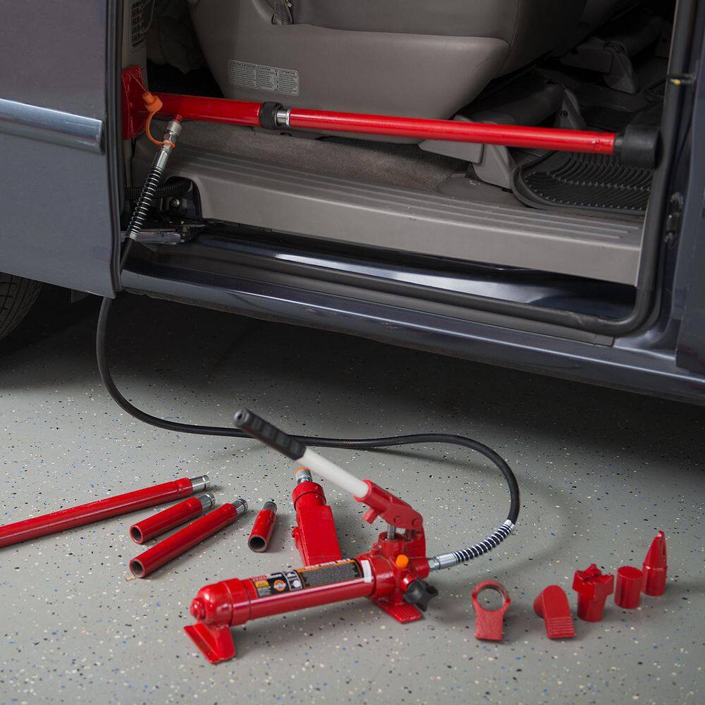 Big Red 4-Ton Porta Power Hydraulic Body Frame Repair Tool Kit with Carrying Case T70401S