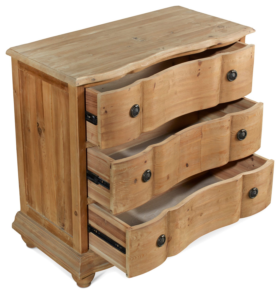 39 quotWide Reclaimed Pine Chest of Drawers Natural   Rustic   Accent Chests And Cabinets   by RFDesign  Houzz