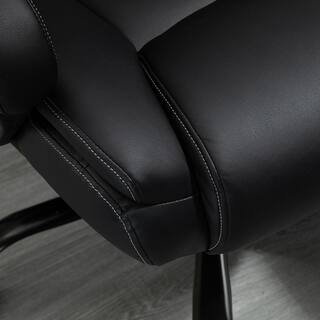 Vinsetto Black Big and Tall Executive Office Chair 400 lbs. Computer Desk Chair with High Back PU Leather Ergonomic Upholstery 921-470BK