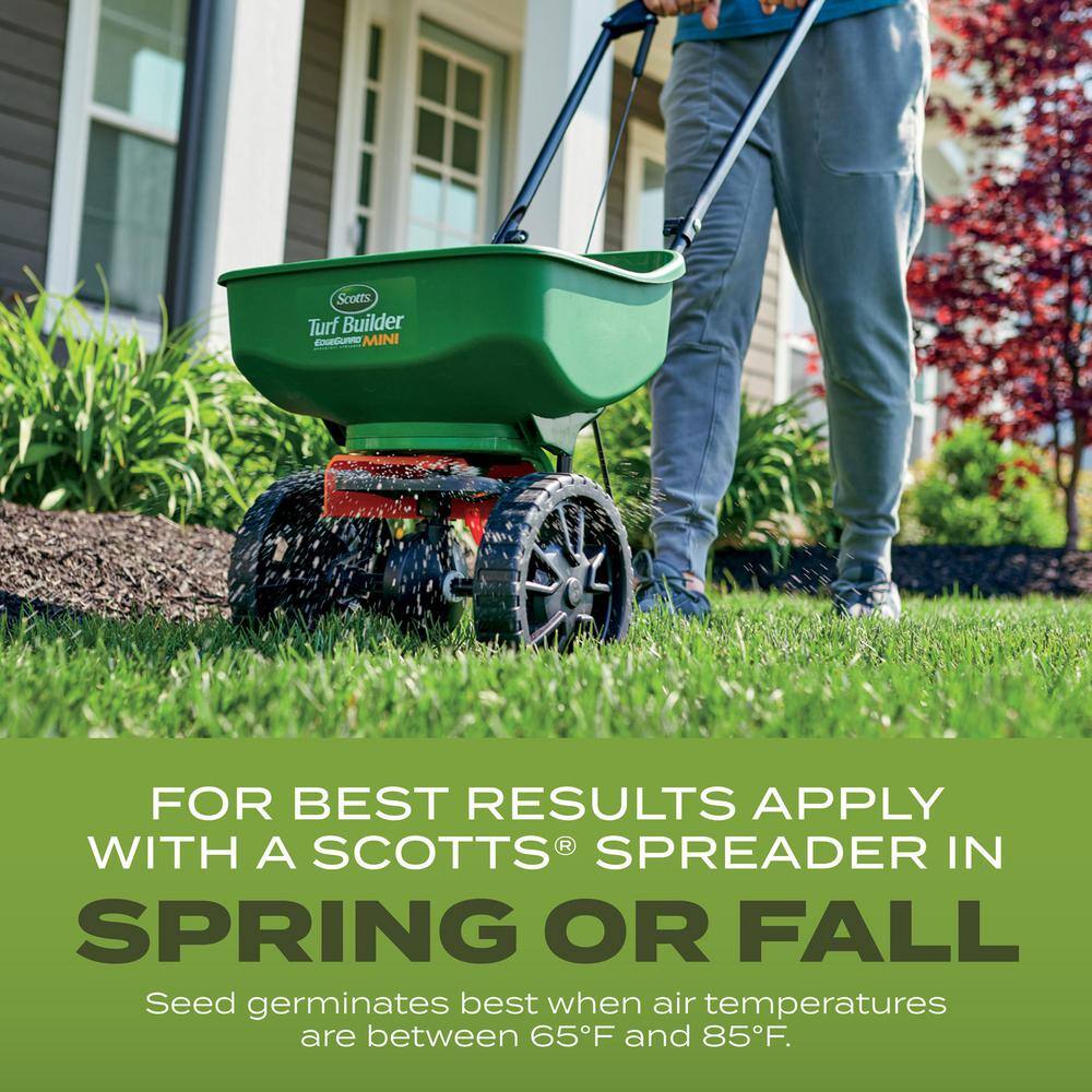 Scotts Turf Builder 5.6 lbs. Grass Seed Tall Fescue Mix with Fertilizer and Soil Improver Durable to Resist Harsh Conditions 18047