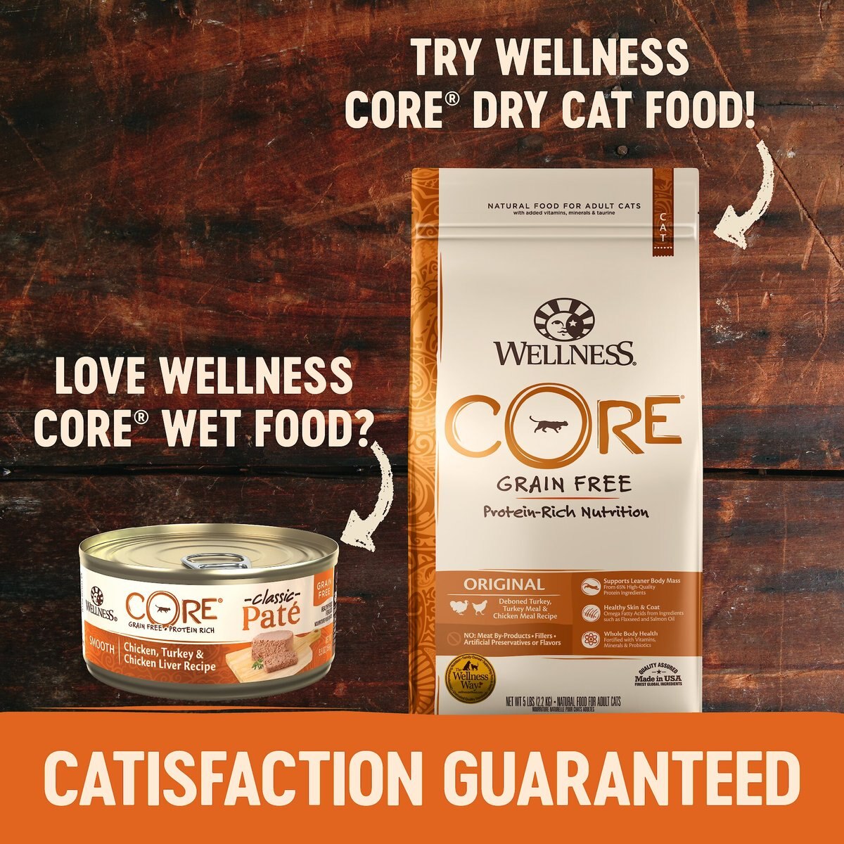 Wellness CORE Natural Grain-Free Whitefish Salmon and Herring Pate Canned Kitten and Cat Food