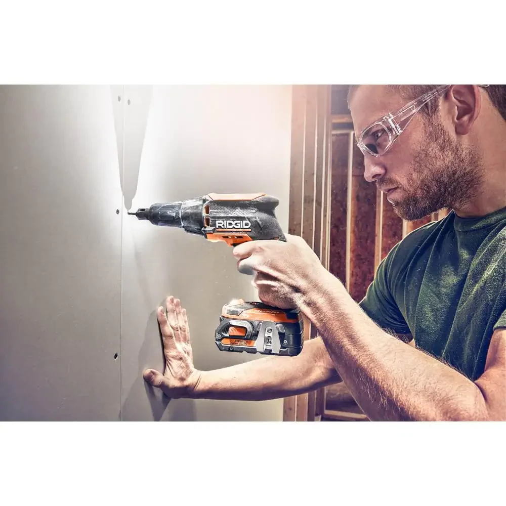 Ridgid 18V Brushless Cordless Drywall Screwdriver With Collated Attachment (Tool-Only)