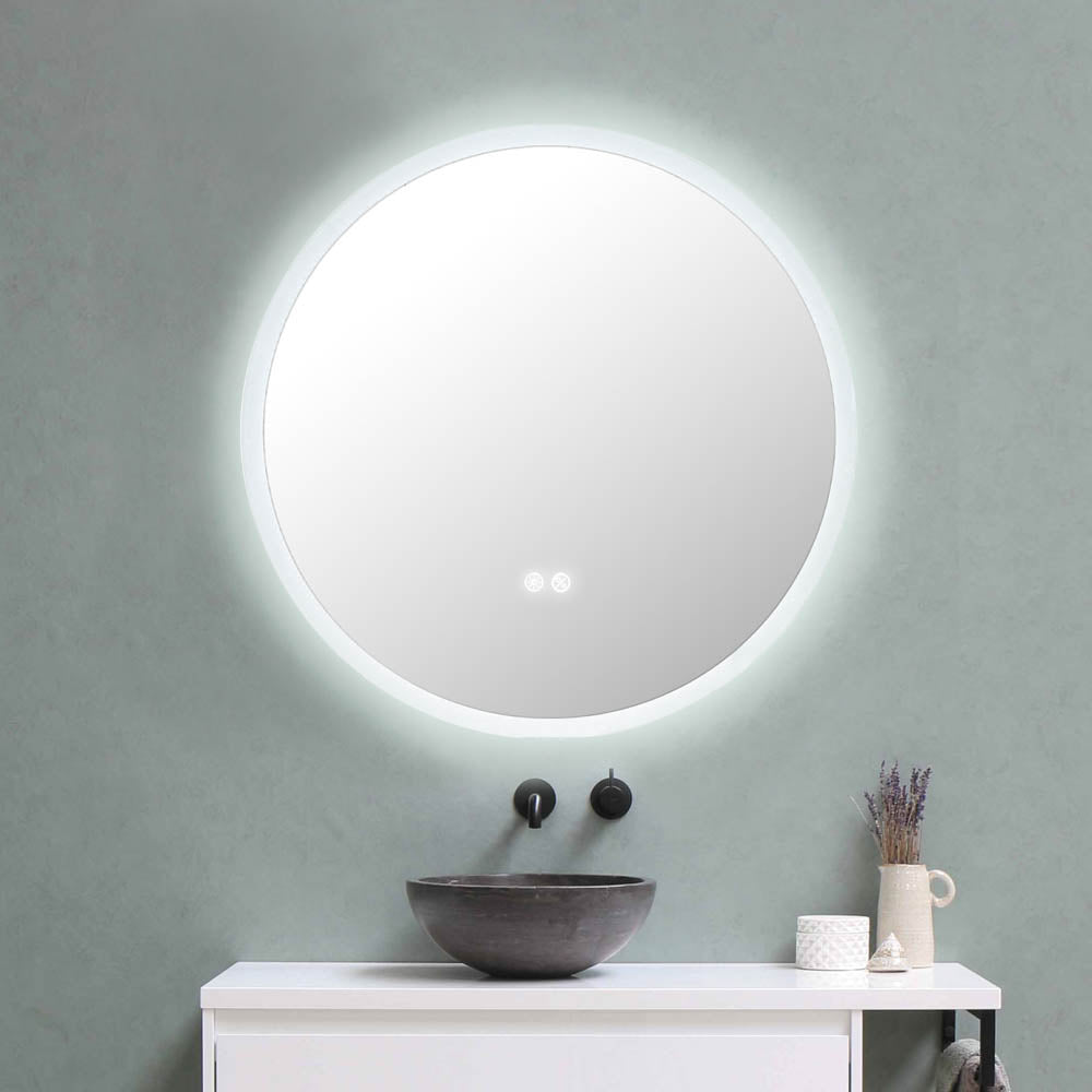 22 Anti Fog Bathroom Mirror with Lights Touch Switch