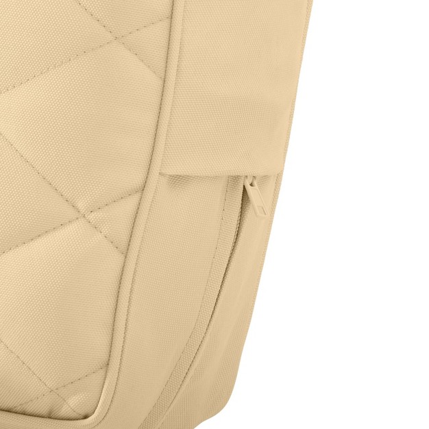 X 25 quot X 5 quot Montlake Fadesafe Water resistant Patio Quilted Seat Cushion Cover Chamomile Classic Accessories