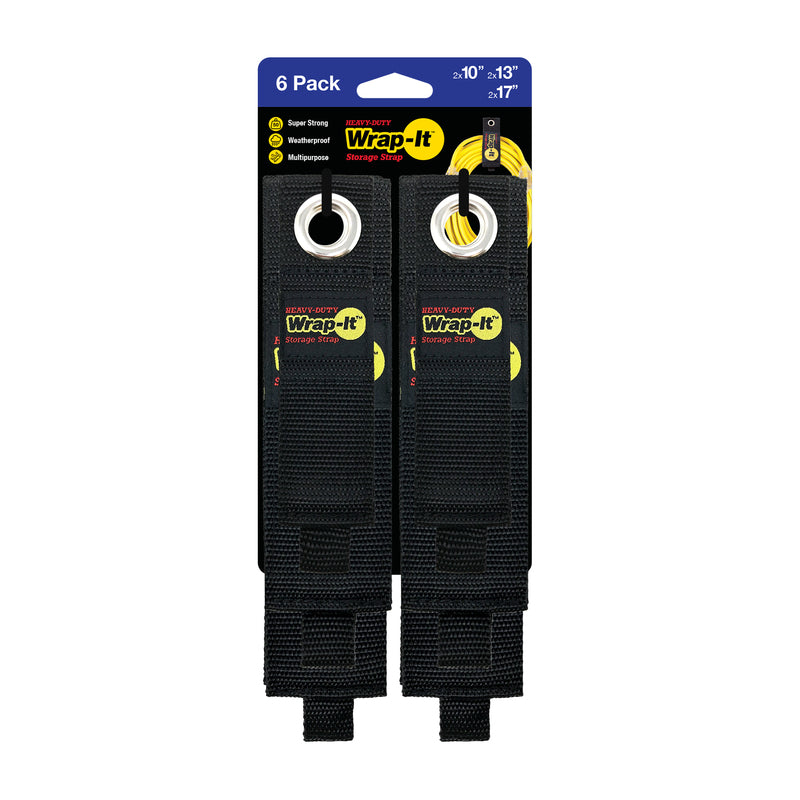 STORAGE STRAP ASST 6PK