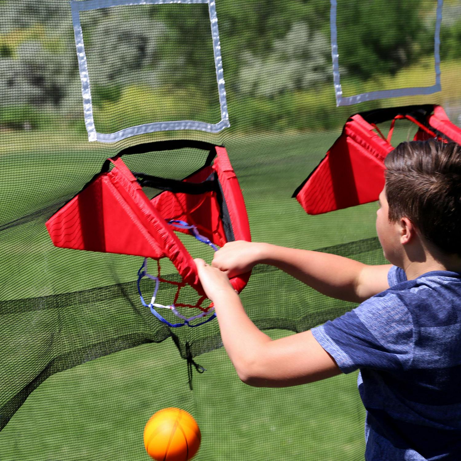 Skywalker Trampolines 12a Trampoline Double Basketball Hoop Accessory