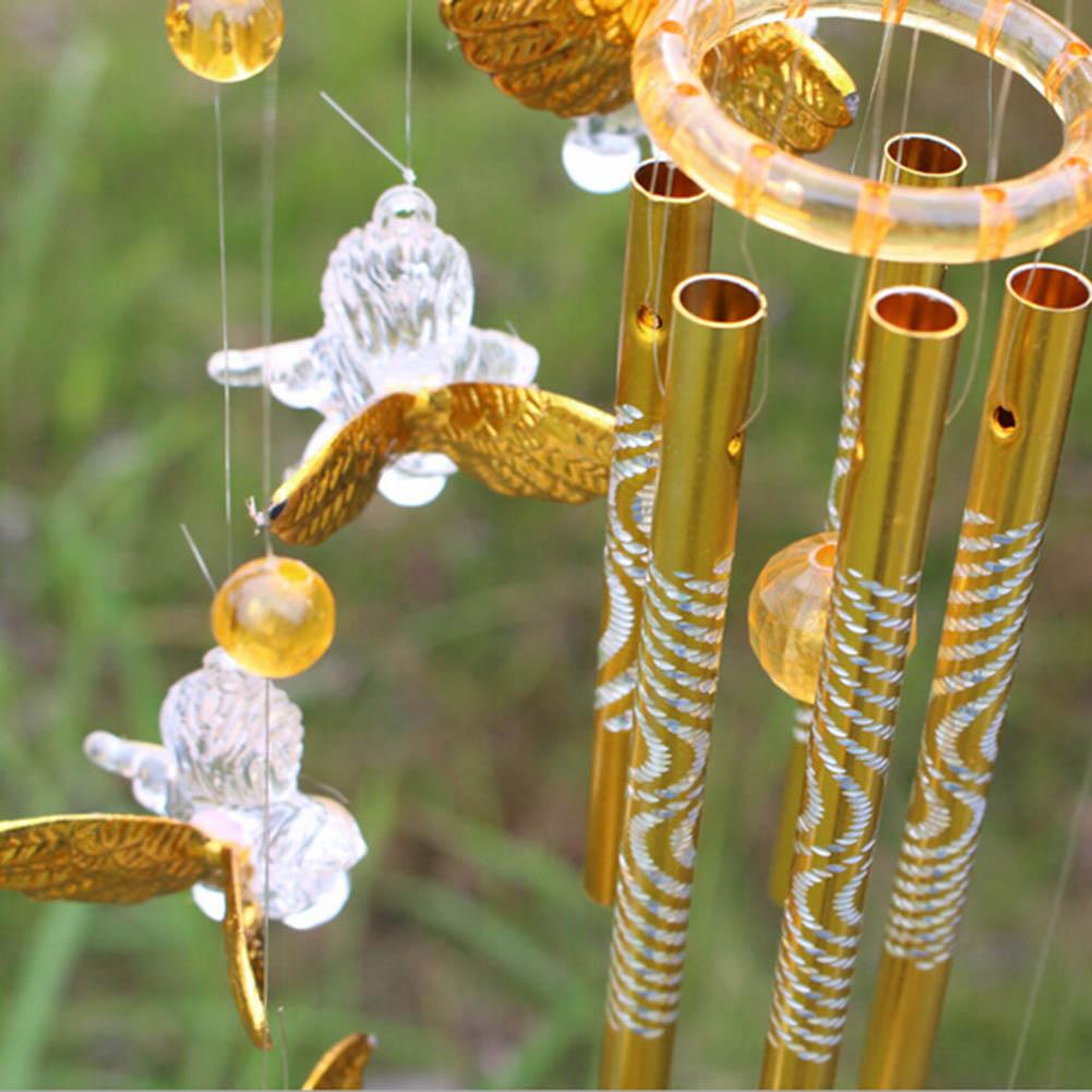 Yucurem Angel Cupid Creative Wind Chimes  Unique Guardian Angel Wind Bell Home Yard Garden Hanging Decor