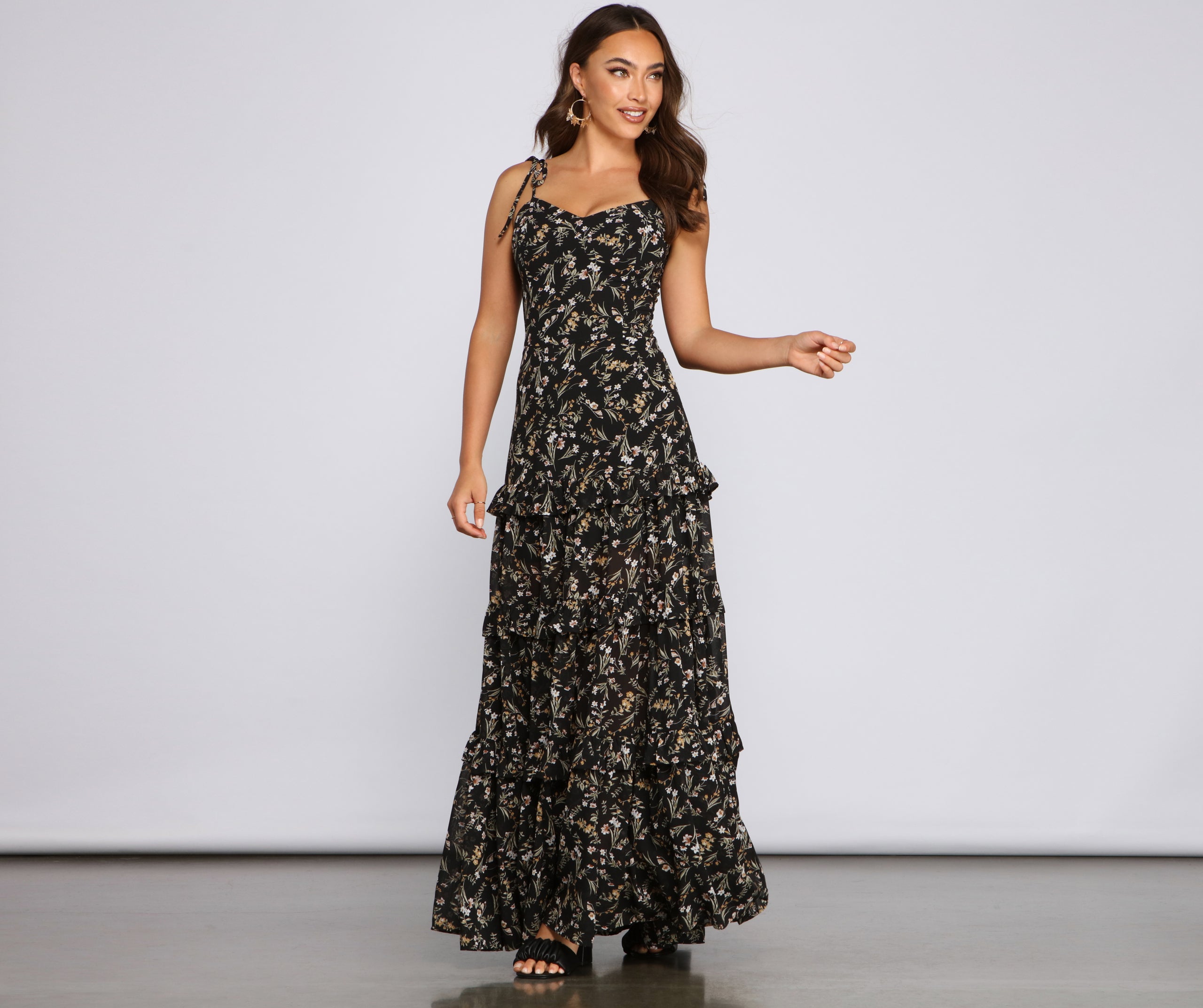 Floral Desire Ruffled Maxi Dress