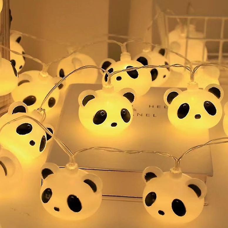 1 Set Creative Panda Shape String Lights Decorative String Lamps Led Lamps