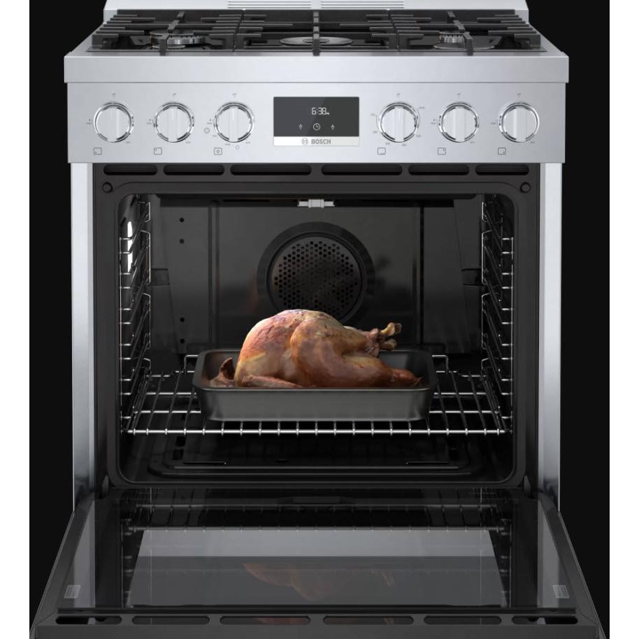 Bosch 30-inch Freestanding Gas Range with Convection Technology HGS8055UC