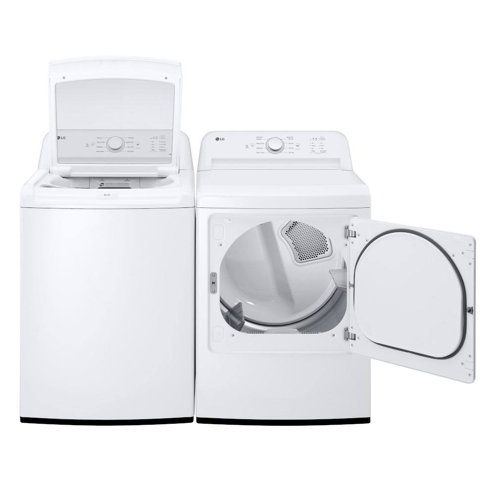 LG 7.3 cu. ft. Ultra Large High Efficiency Gas Dryer in White DLG6101W