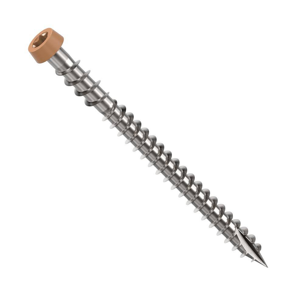 CAMO #10 2-12 in. 316 Cedar Premium Star Drive Flat Undercut Screws Stainless Steel Composite (1750-Count) 0367159CS