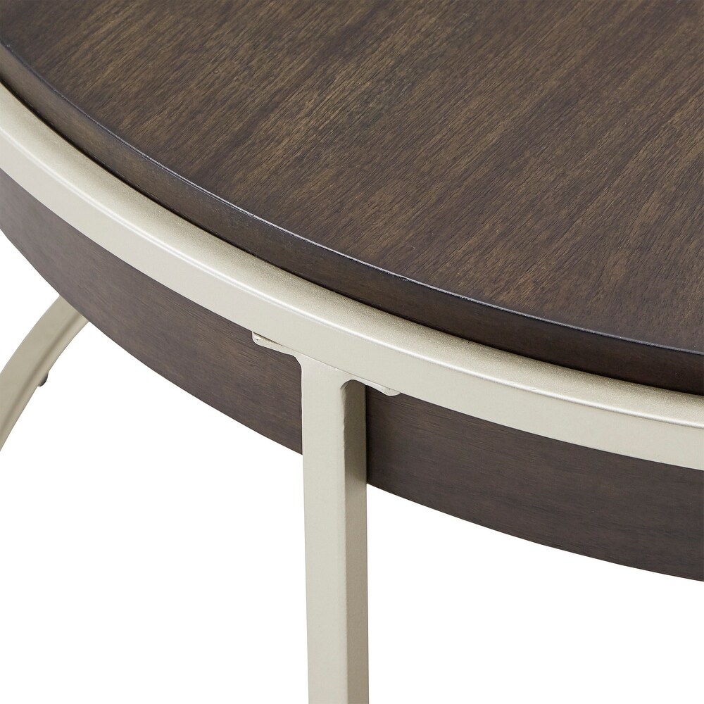 Cooke Round End Table with Metal Base from iNSPIRE Q Modern