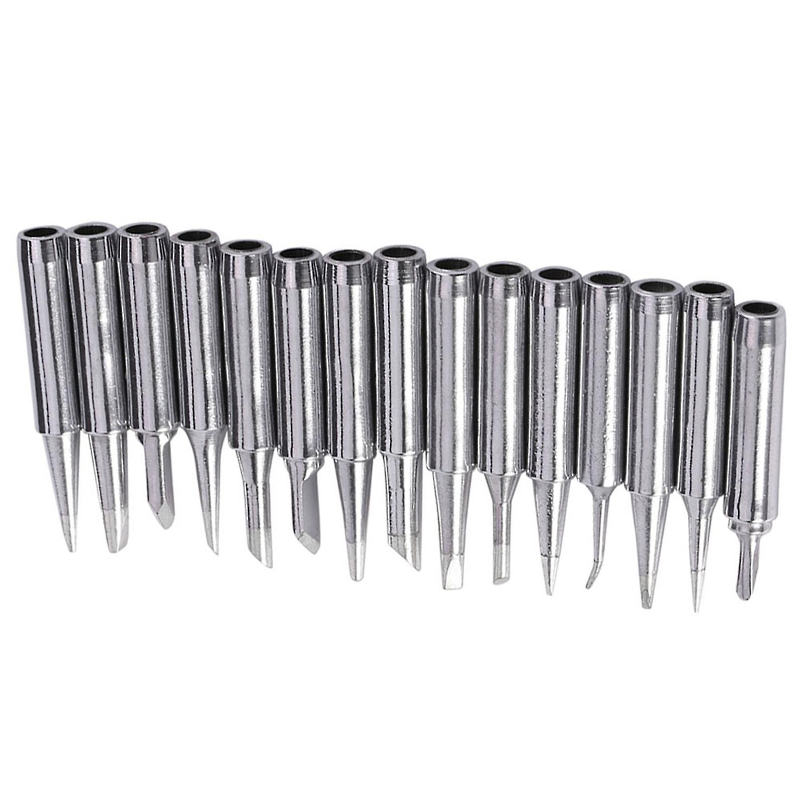 15/pcs Lead Free Solder Tip Set Iron Tips 900m-t For 936， 937， 938， 969 Soldering Station