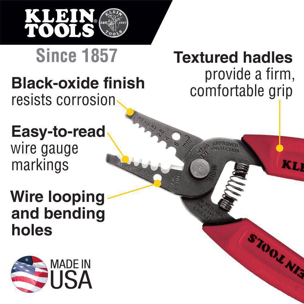 Klein Tools Wire StripperCutter for 8-16 AWG Stranded Wire 11049