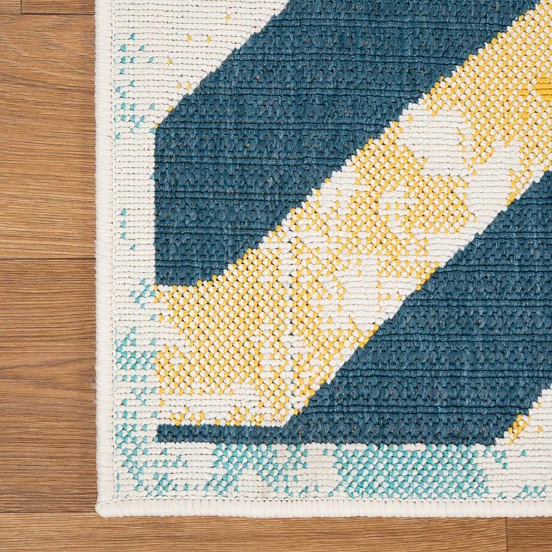 SUPERIOR Contemporary Geometric Indoor Outdoor Rug