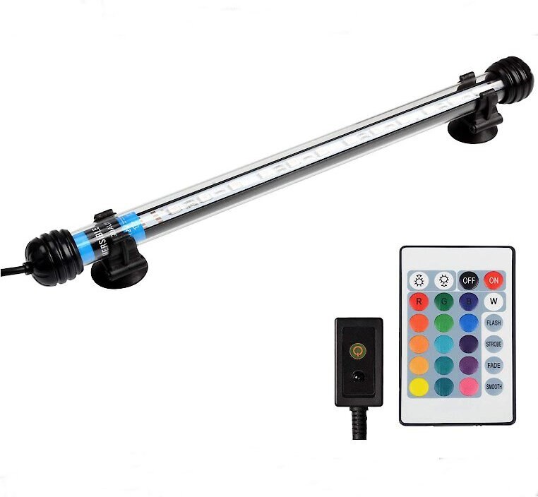 AquaSprouts Submersible Universal Color-Changing RGB LED Light， 11-in