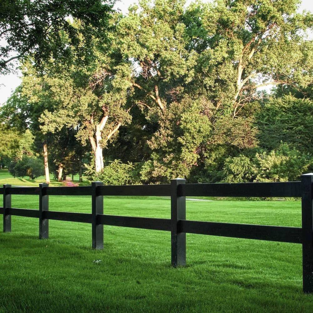 Fence Armor 5 in. L x 14 ft. H x 12 in. D Black Demi Fence Post Guard for Wood or Vinyl FA5x5VDBMB