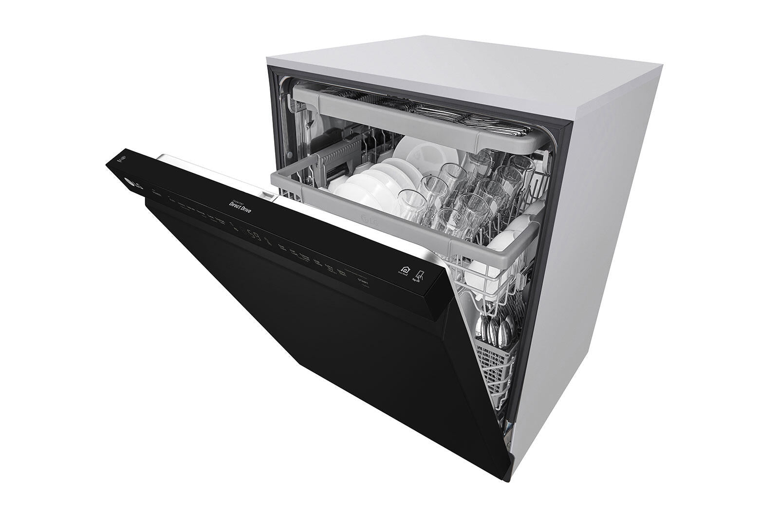 Lg LDFN4542B Front Control Dishwasher With Quadwash™ And 3Rd Rack