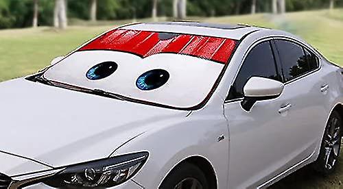 Miman Car Windshield Sunshade Cartoon Eyes Front Auto Sun