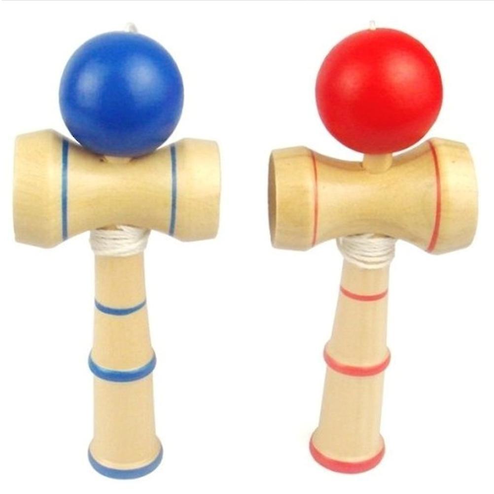 Random Color 12CM Wooden Juggling Ball Toy Stress Relief Educational Toy