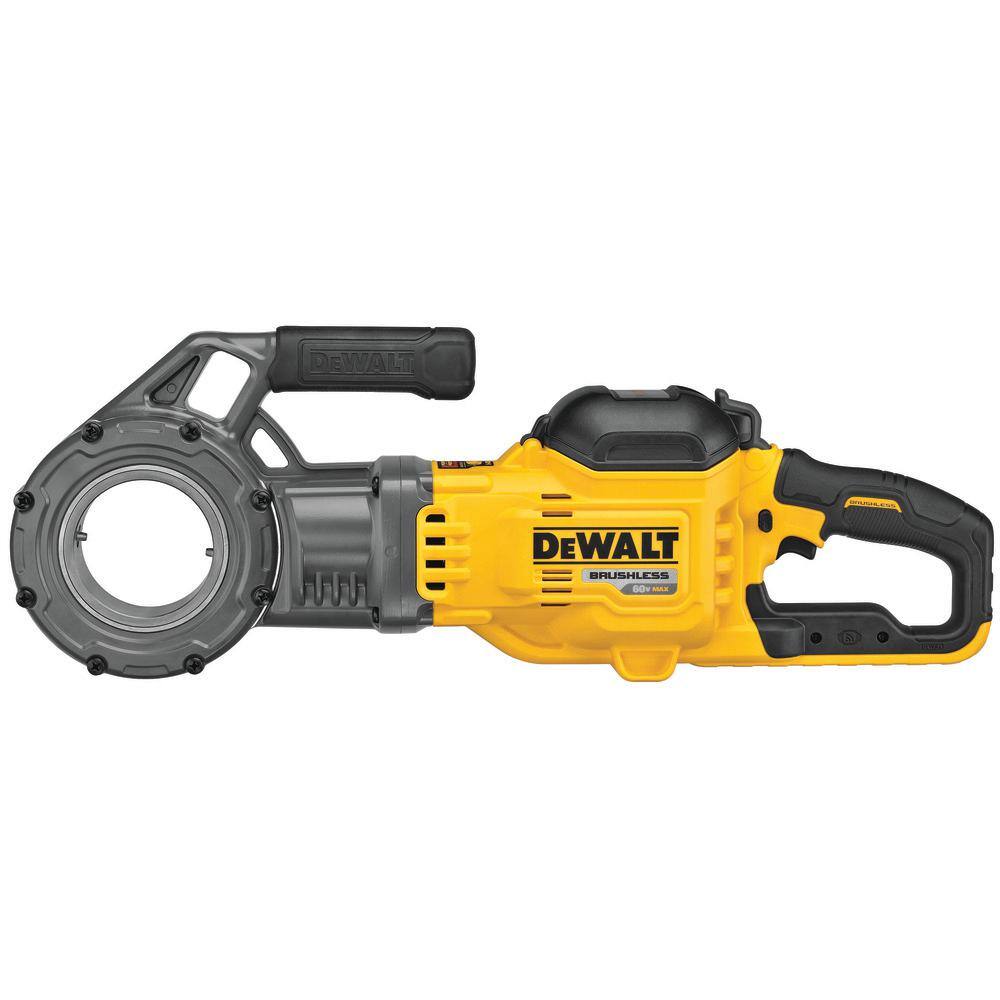 DW FLEXVOLT 60V MAX Cordless 12 in. - 2 in. Pipe Threader Kit with (2) FLEXVOLT 9.0Ah Batteries DCE700X2