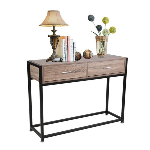 Console Entryway Sofa Coffee Tables with Drawers. - 47