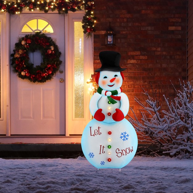 Mr Christmas Illuminated Outdoor Metal Christmas Sign