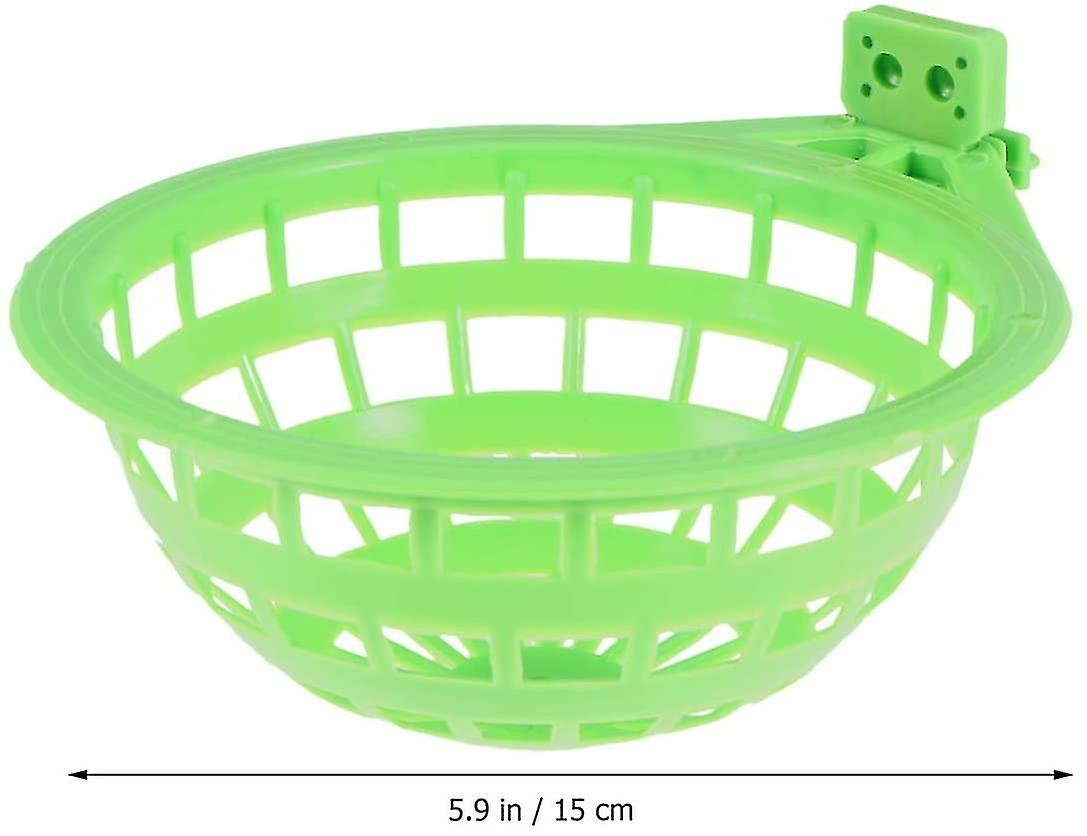 Bird Nest Plastic Parrot Breeding Baskets Birdcage Nesting Hatching Bowls For Budgie Parakeet Cockatiel Conure Canary Finch Dove (5pcs)