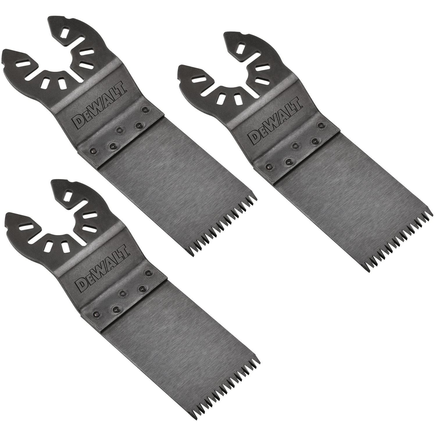 DW Universal Fitment 1-1/4 in. High Carbon Steel Fast Wood Cutting Oscillating Blade 3 pk