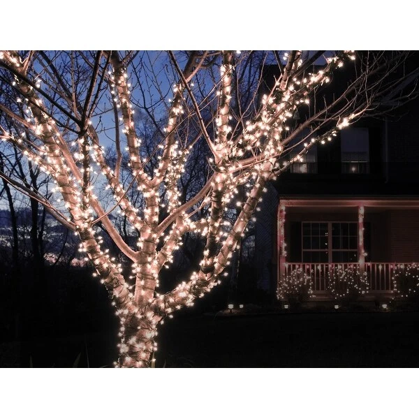 Solar Powered 100 LED String Light - Cool White