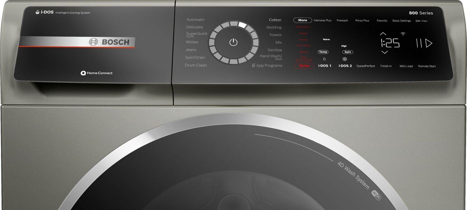 Bosch WGB246AXUC 800 Series Compact Washer , Silver Inox Wgb246Axuc