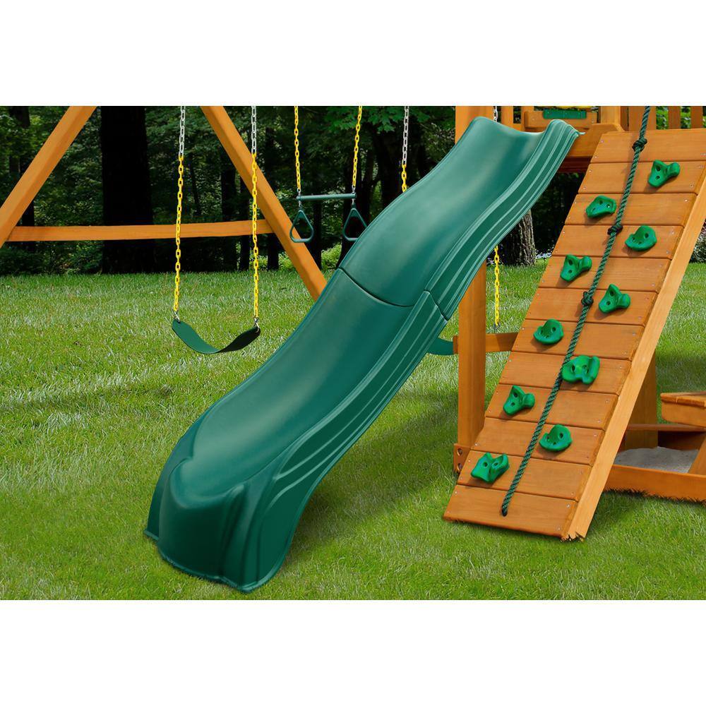 Swing-N-Slide Playsets Green Olympus Wave Slide WS 5033