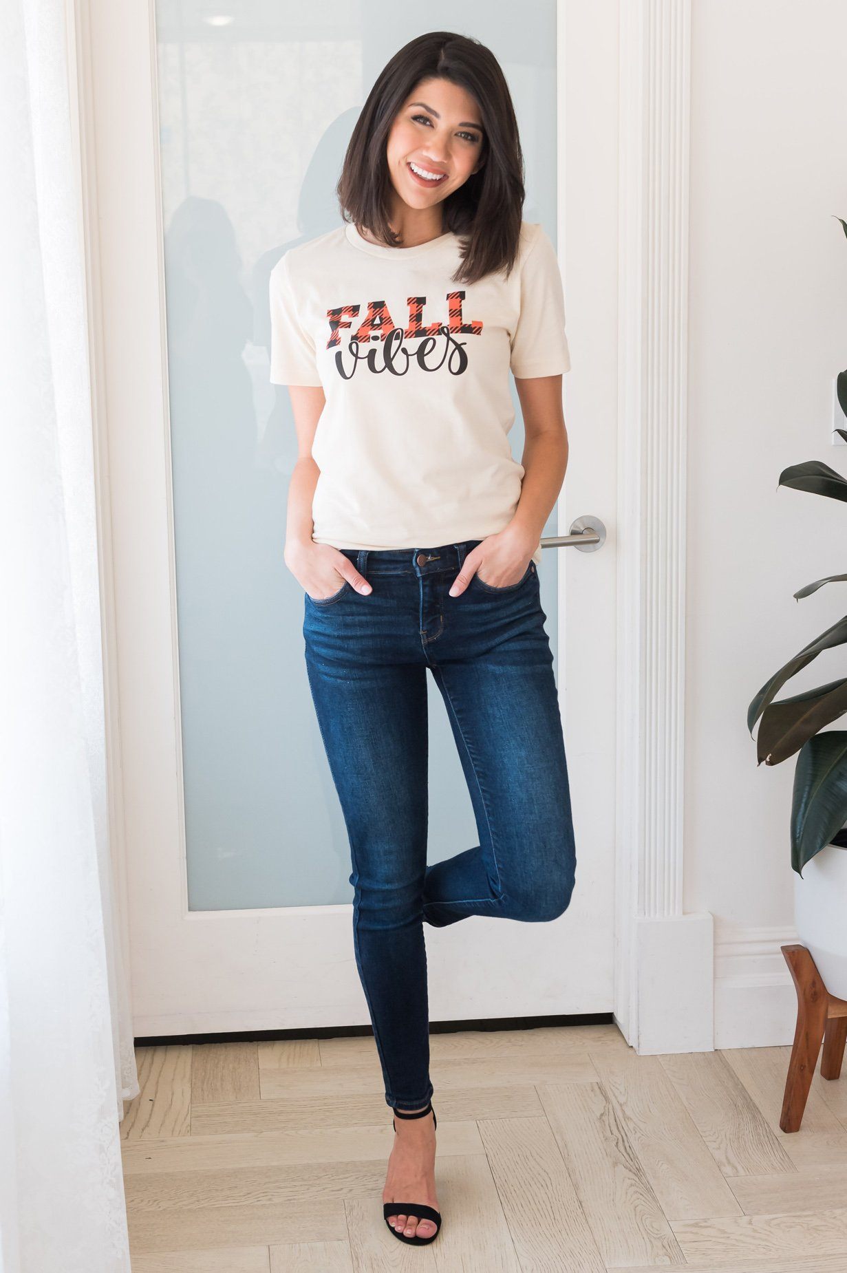 Fall Vibes Modest Graphic Tee