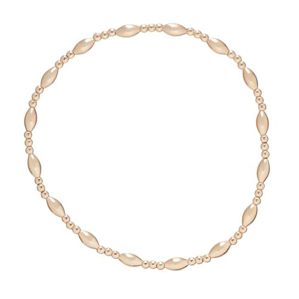 enewton  Harmony Sincerity Pattern 2mm Bead Bracelet - Gold