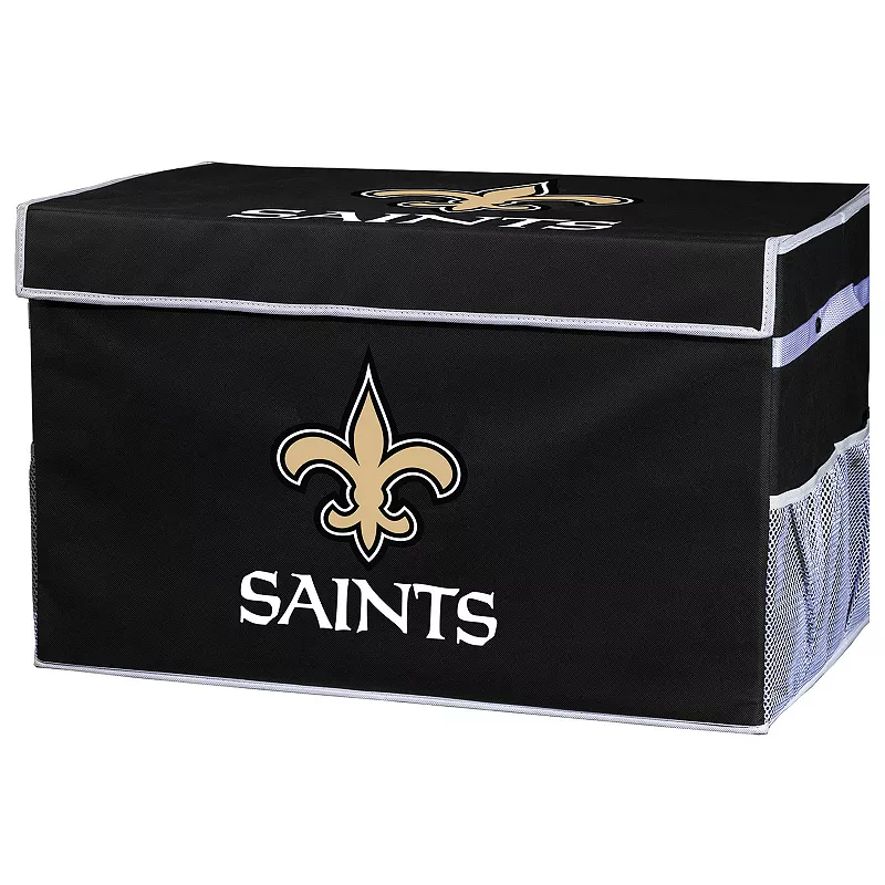 Franklin Sports New Orleans Saints Small Collapsible Footlocker Storage Bin