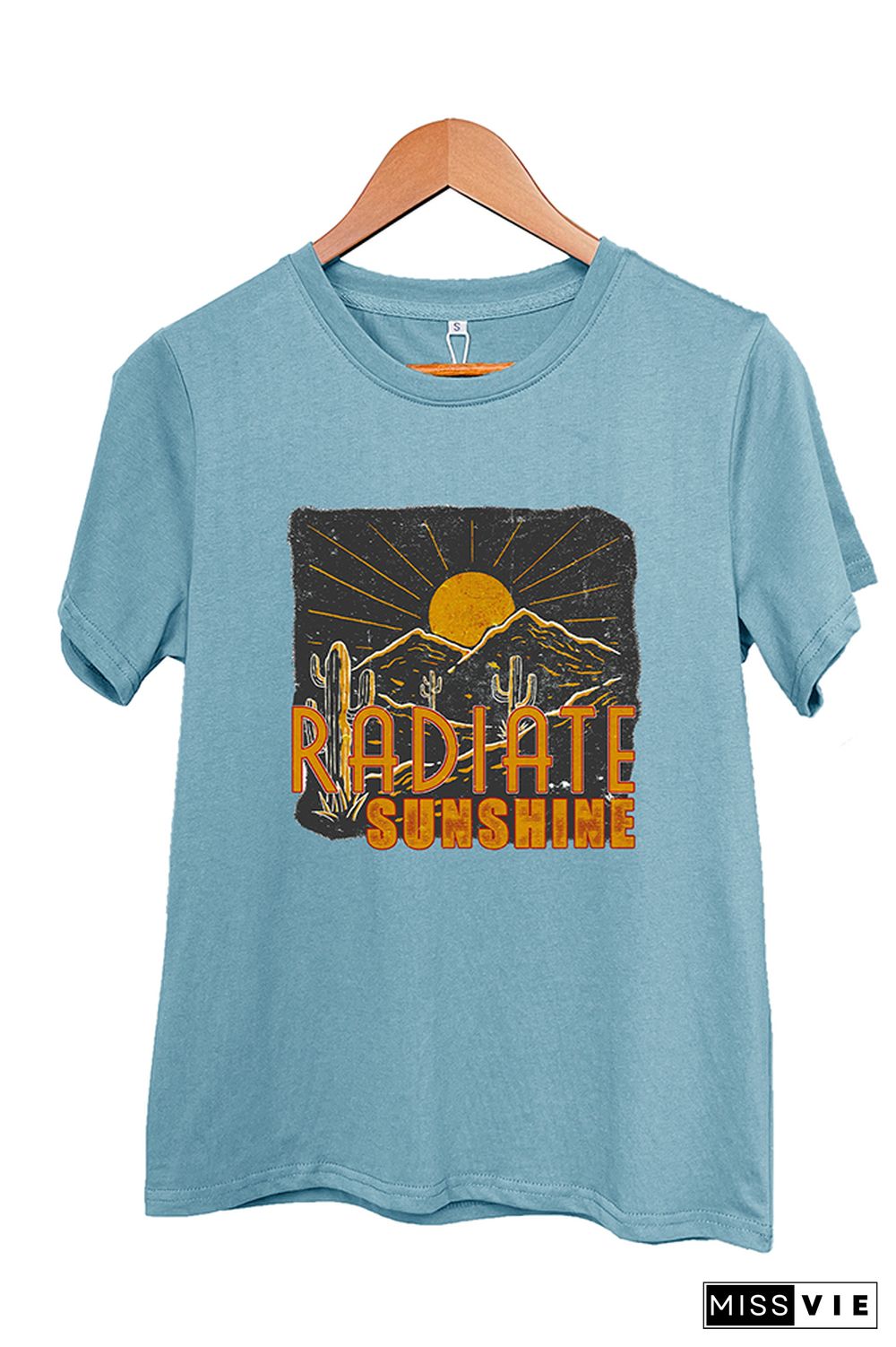 Radiate Sunshine Cactus Desert Graphic Tee Wholesale