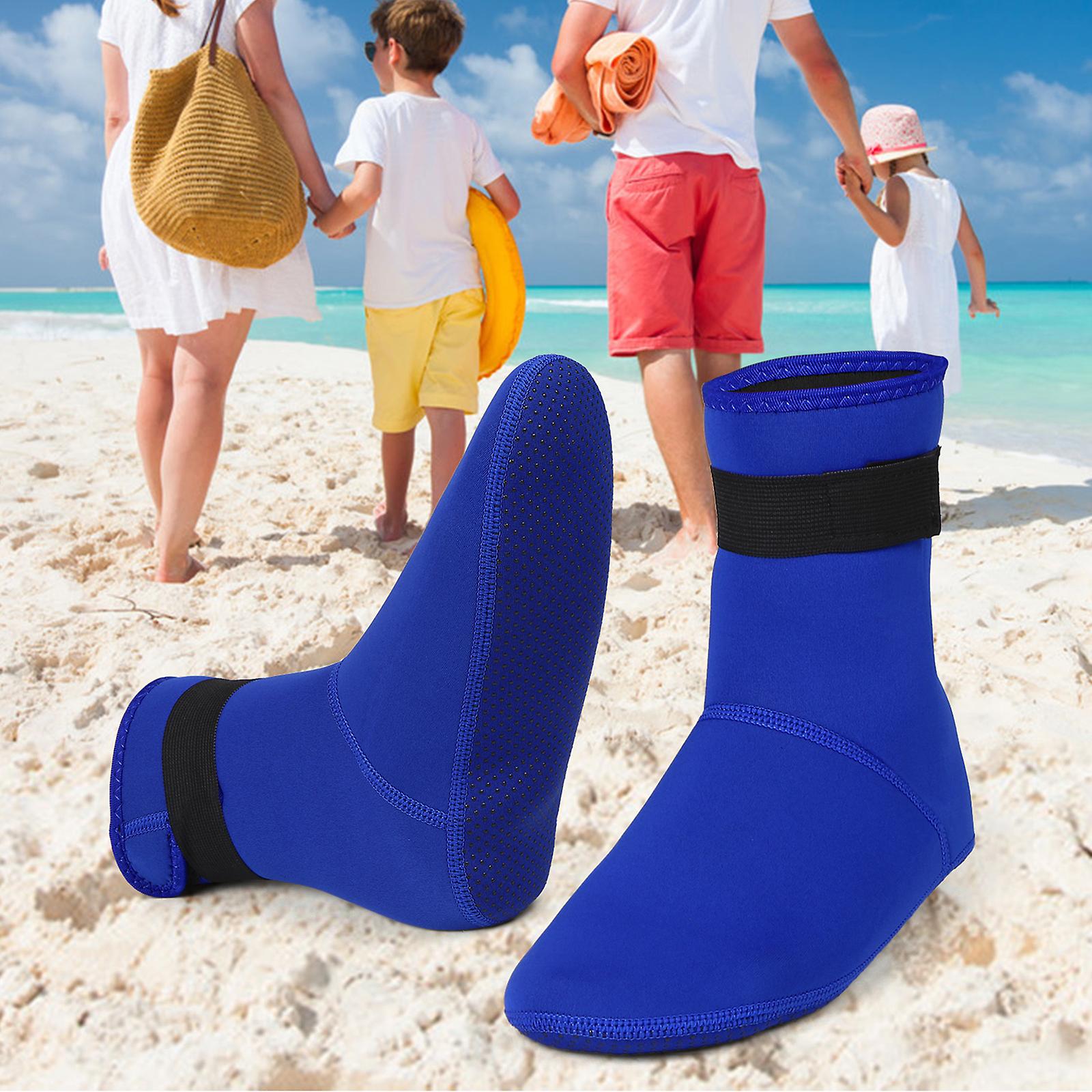 Diving Socks 3mm Neoprene Swimming Socks Swimwear Warm Snorkeling Socks For Beach Swimming Diving Surfing Snorkeling Blue M