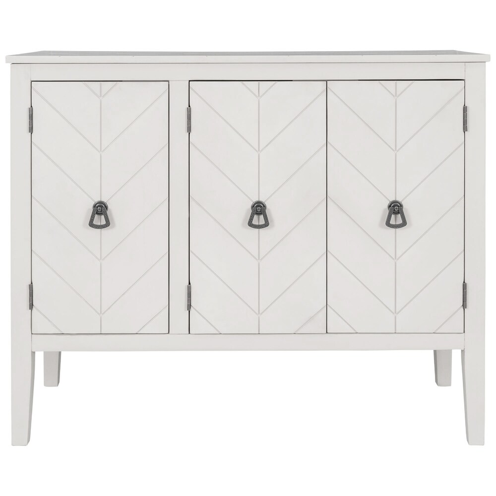 Modern Accent Storage Cabinet Console Table with Adjustable Shelf