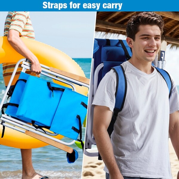 Portable High Strength Beach Chair (2 Pack)