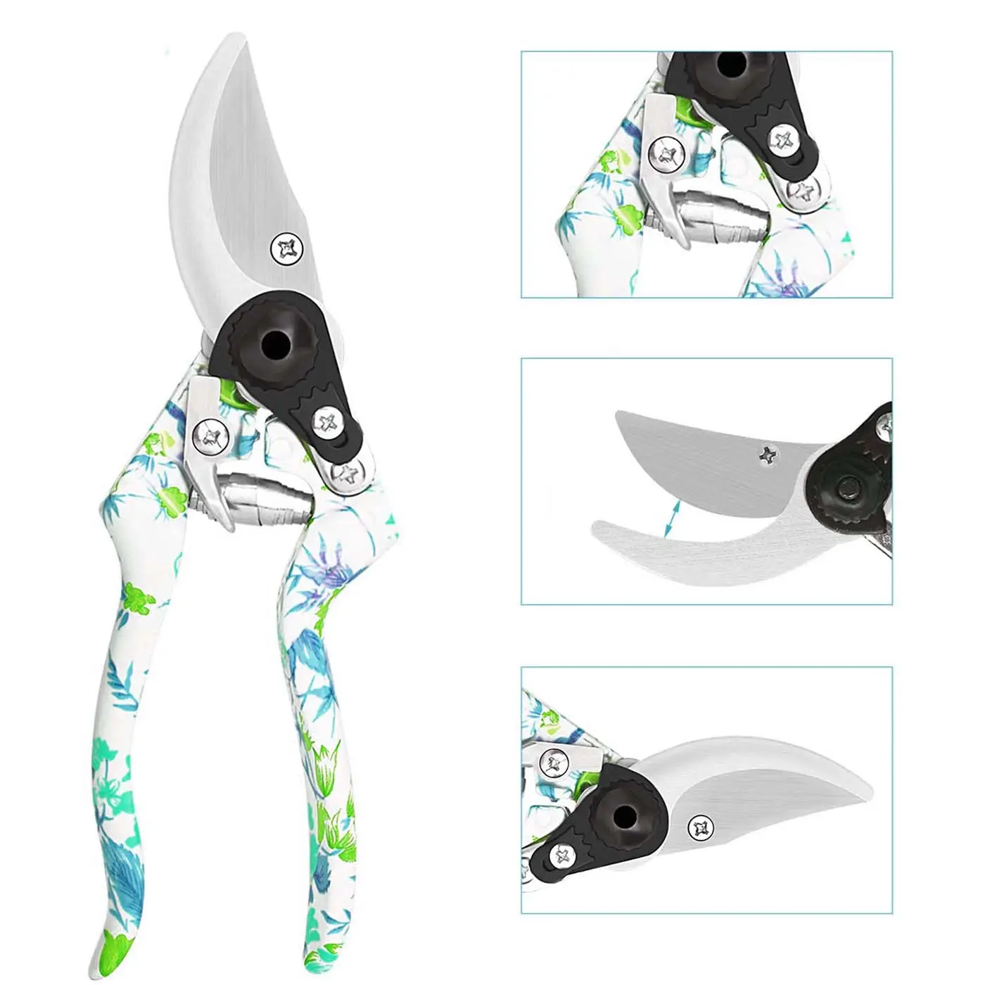 Wholesales Floral Gardening Hand Tool Set Girl's birthday Gift Printed Multi color Shovel Scissors Outdoor Garden Supplies Gifts